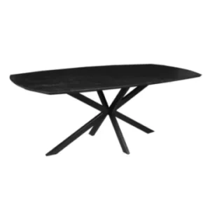Deens Ovaal zwart 160cm