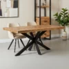 Rechthoekige eettafel 180cm